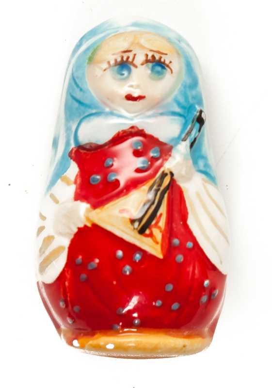 Matryoshka Ceramic Fridge Magnet (by Skazka)
