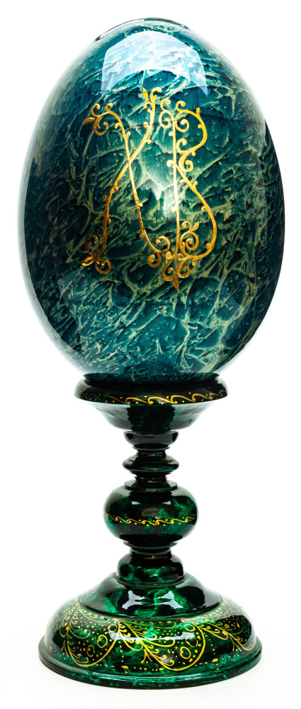 300 mm Saint Nicholas hand painted on wooden egg (by Hamlet Crafts)