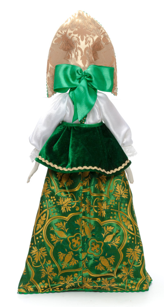The Princess in a Green Dress hand-sewn Porcelain Doll - 21 Inches