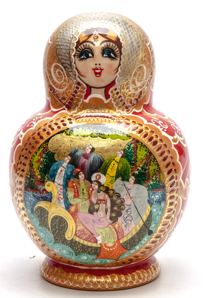 Shop Exclusive Nesting Dolls 210 mm Russian Fairytale handpainted Wooden Matryoshka round Doll 15 pcs (by Valery Crafts) online at Skazka.site | Eligible for fast shipping and free returns. 210 mm Russian Fairytale handpainted Wooden Matryoshka round Doll 15 pcs (by Valery Crafts)