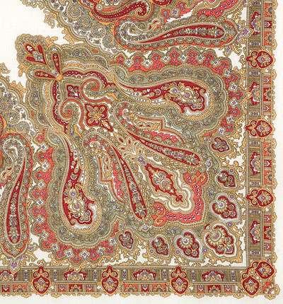 Shop Woolen Scarves with Silk Fringe 125x125 cm Платок «Ольга Лабзина» online at Skazka.site | Eligible for fast shipping and free returns. Платок «Ольга Лабзина»