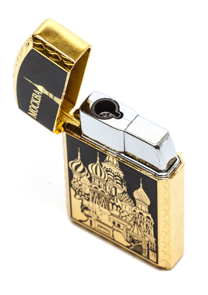 Moscow Saint Basil Cathedral Gas Metal Lighter (by Sergio Accendino)