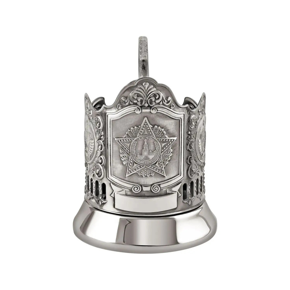 Order of Victory nickel plated tea glass holder
