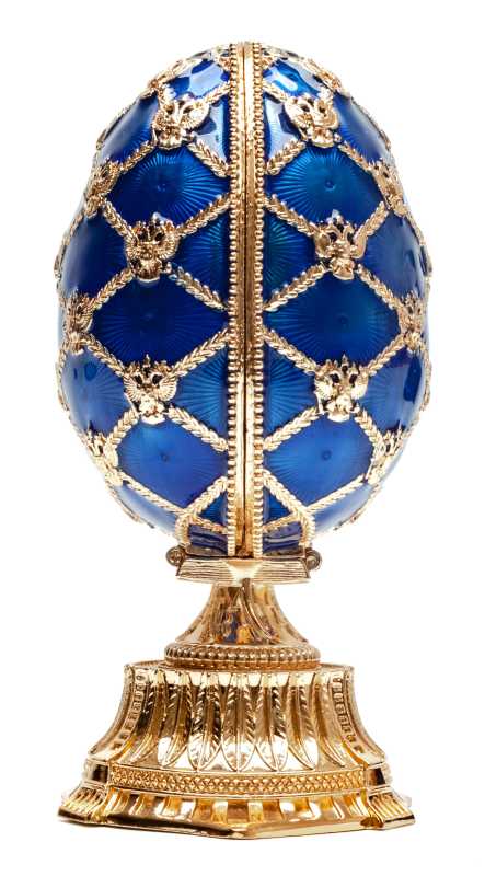 115 mm Blue Easter Egg with the Crown