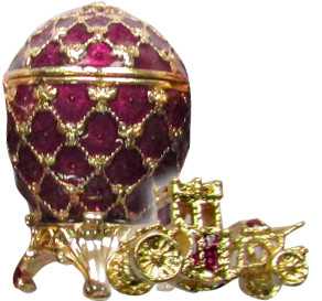 30 mm Imperial Coach and Violet Imperial Coronation Easter Egg