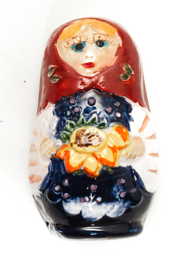 Matryoshka Ceramic Fridge Magnet (by Skazka)