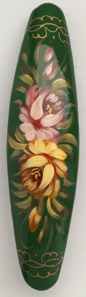Lada Hair Clip Hand Painted Zhostovo Art