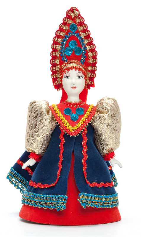 170 mm Merchant's Wife with a Kokoshnik Porcelain Doll (by Le Russe)