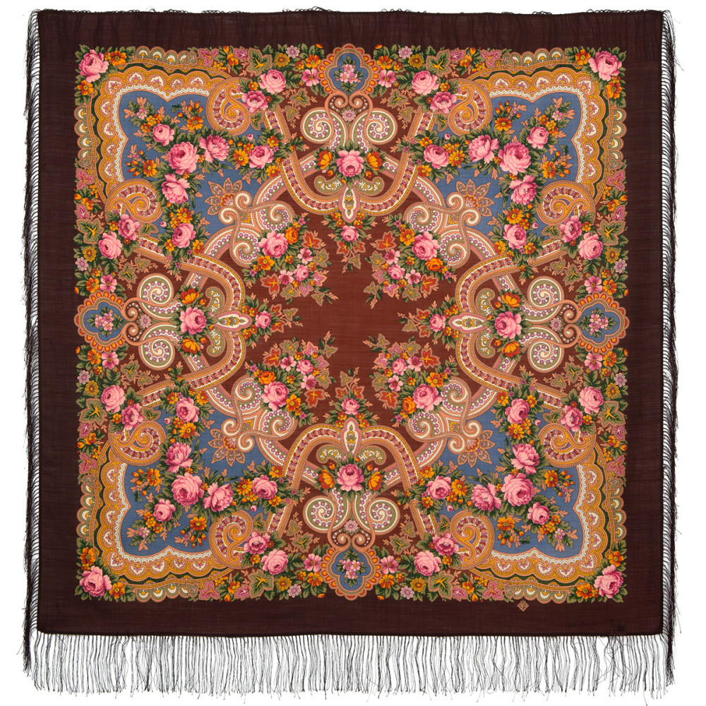 Shop Woolen Scarves with Silk Fringe 125x125 cm Платок «Серенада» online at Skazka.site | Eligible for fast shipping and free returns. Платок «Серенада»