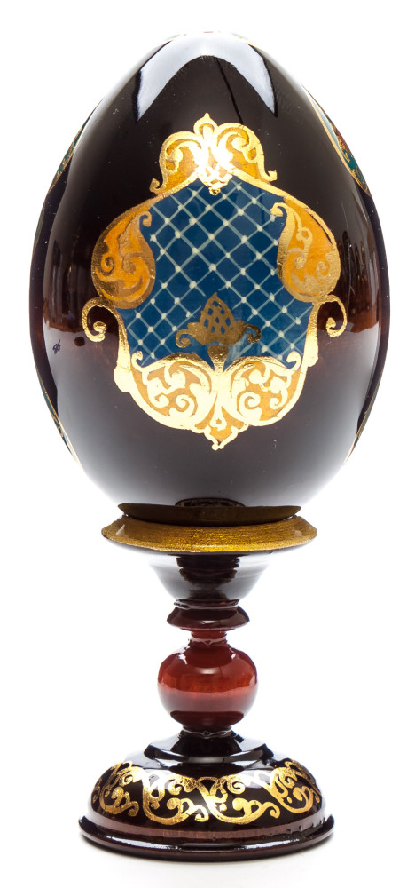 140 mm Kazanskaya Godmother hand painted on wooden egg (by Hamlet Crafts)