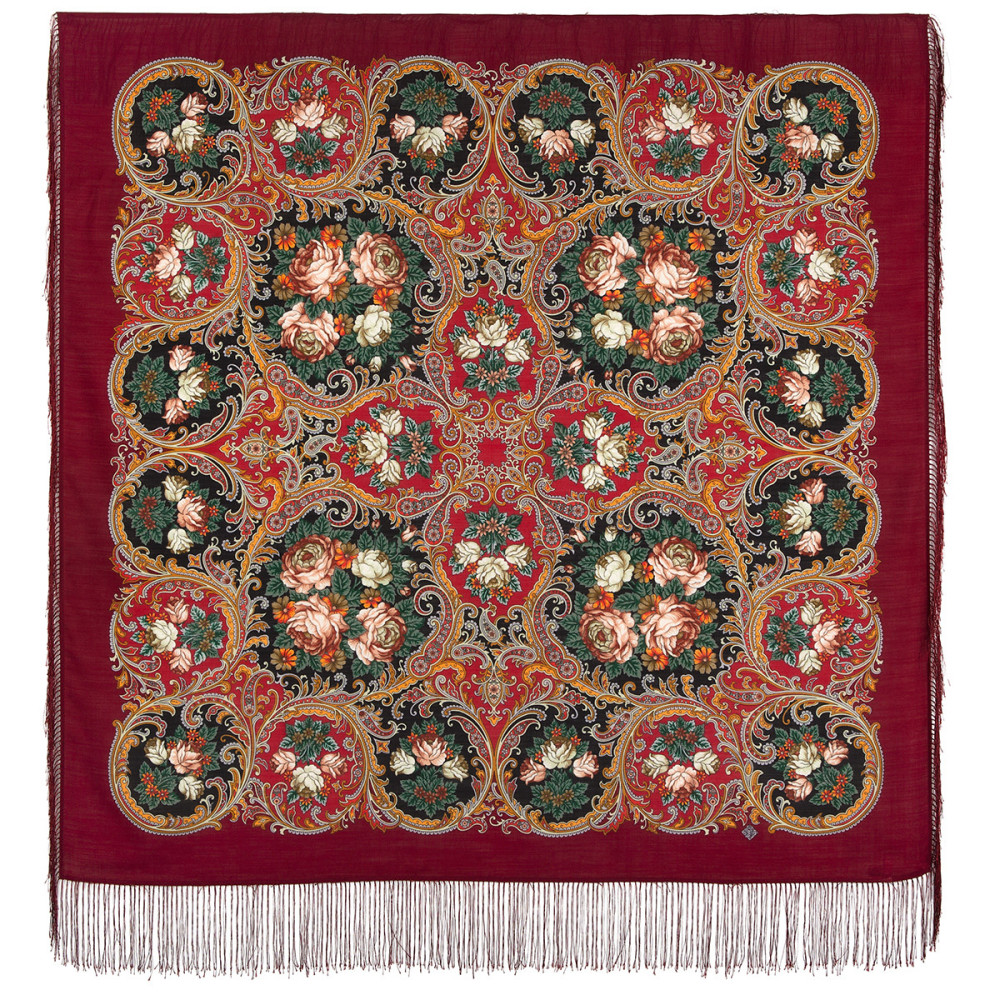 Shop Woolen Scarves with Silk Fringe 125x125 cm Платок «Песнь уходящего лета» online at Skazka.site | Eligible for fast shipping and free returns. Платок «Песнь уходящего лета»