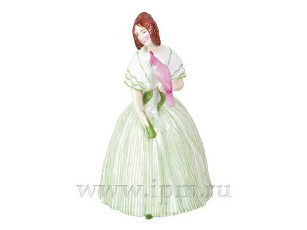 Скульптура Дама с попугаем арт. 82.00311.00.1