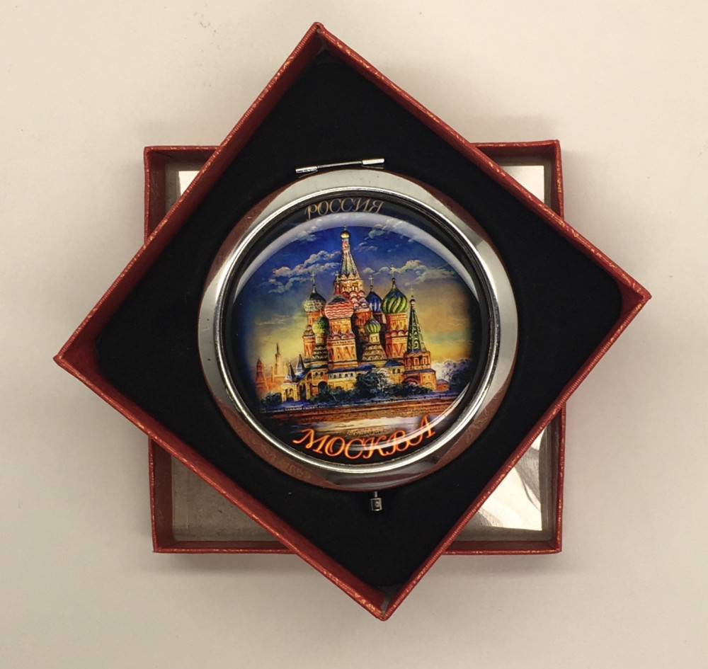 Compact Mirror with St.Basil Cathedral