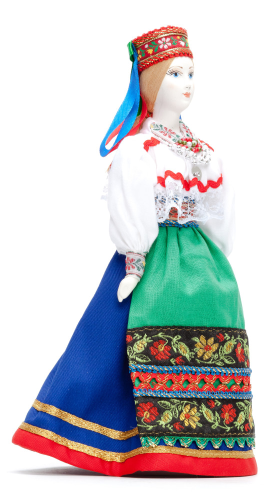 270 mm Estonian Girl Doll in a Traditional Dress Porcelain Statue (by Le Russe)