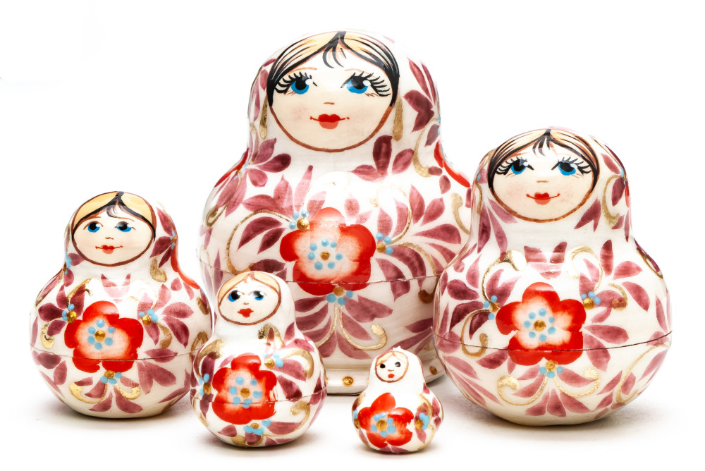 55 mm Khokhloma 5pcs (by A Studio)