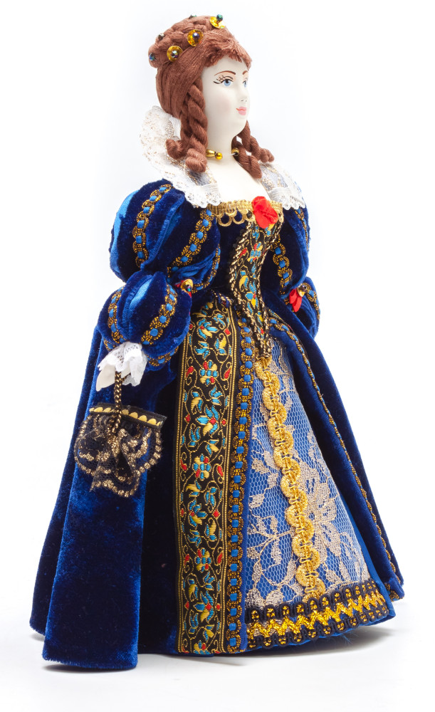Anne of Austria hand made Porcelain Doll - 11 Inches (by Le Russe)