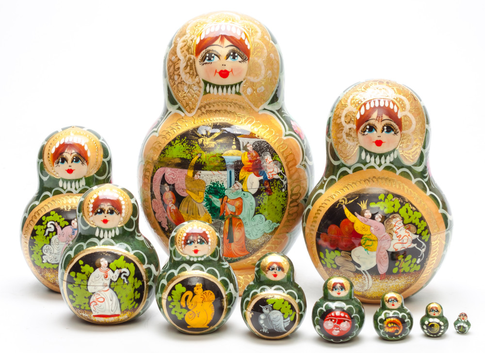 Shop Exclusive Nesting Dolls 170 mm The Firebird handpainted Wooden Matryoshka round Doll 10 pcs (by Valery Crafts) online at Skazka.site | Eligible for fast shipping and free returns. 170 mm The Firebird handpainted Wooden Matryoshka round Doll 10 pcs (by Valery Crafts)