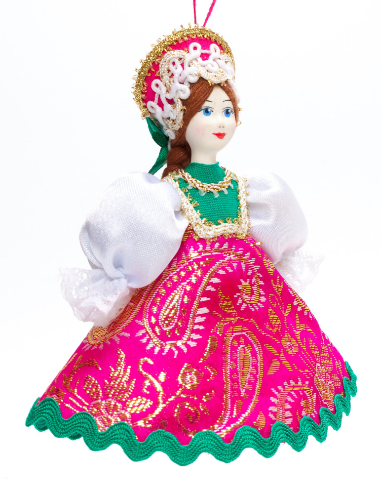 Shop Christmas Tree Ornaments Dolls Porcelain Doll in a Russian Dress and Kokoshnik - 5.5 Inches (by Le Russe) online at Skazka.site | Eligible for fast shipping and free returns. Porcelain Doll in a Russian Dress and Kokoshnik - 5.5 Inches (by Le Russe)