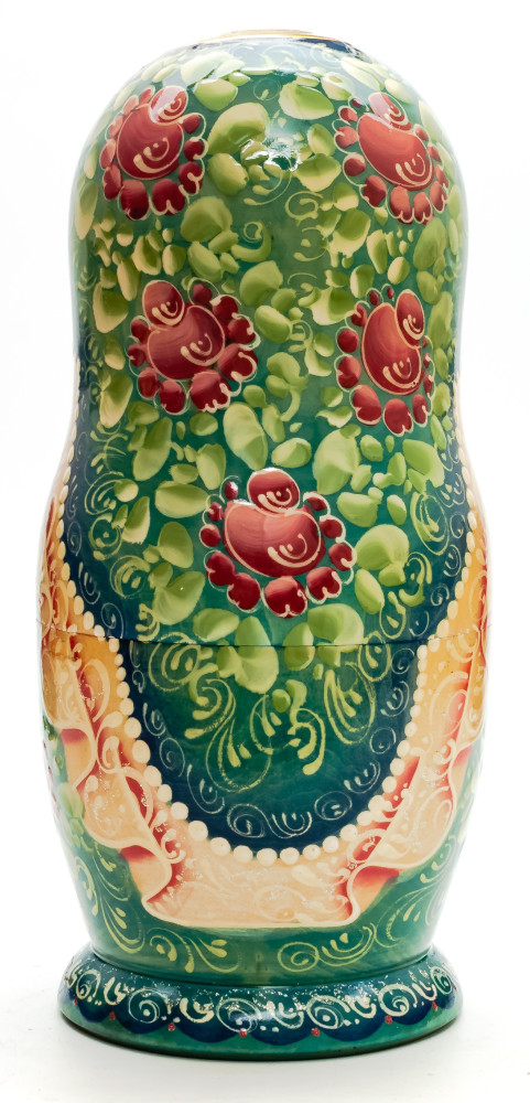 Shop Exclusive Nesting Dolls 260mm The Tale of Tsar Saltan hand painted Matryoshka round Doll 7pcs (by Golden Cockerel) online at Skazka.site | Eligible for fast shipping and free returns. 260mm The Tale of Tsar Saltan hand painted Matryoshka round Doll 7pcs (by Golden Cockerel)