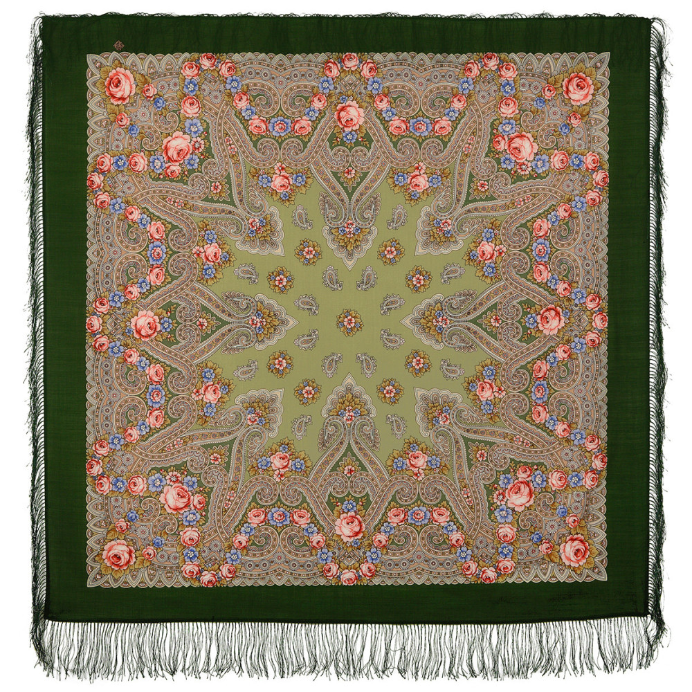 Shop Woolen Scarves with Silk Fringe 125x125 cm Платок «Мгновение» online at Skazka.site | Eligible for fast shipping and free returns. Платок «Мгновение»