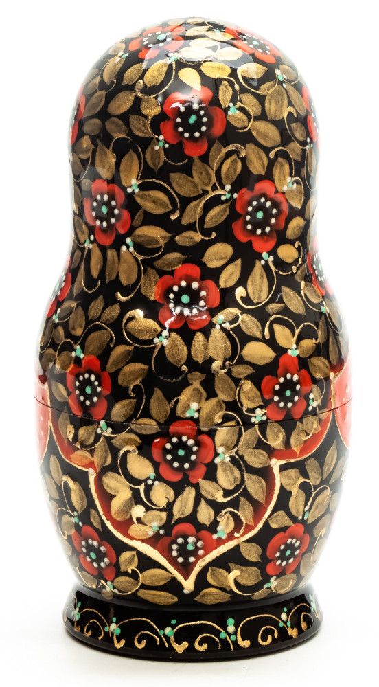 140 mm Moscow Snt Basil Cathedral hand painted on wooden Matryoshka doll 5 pcs (by A Studio)