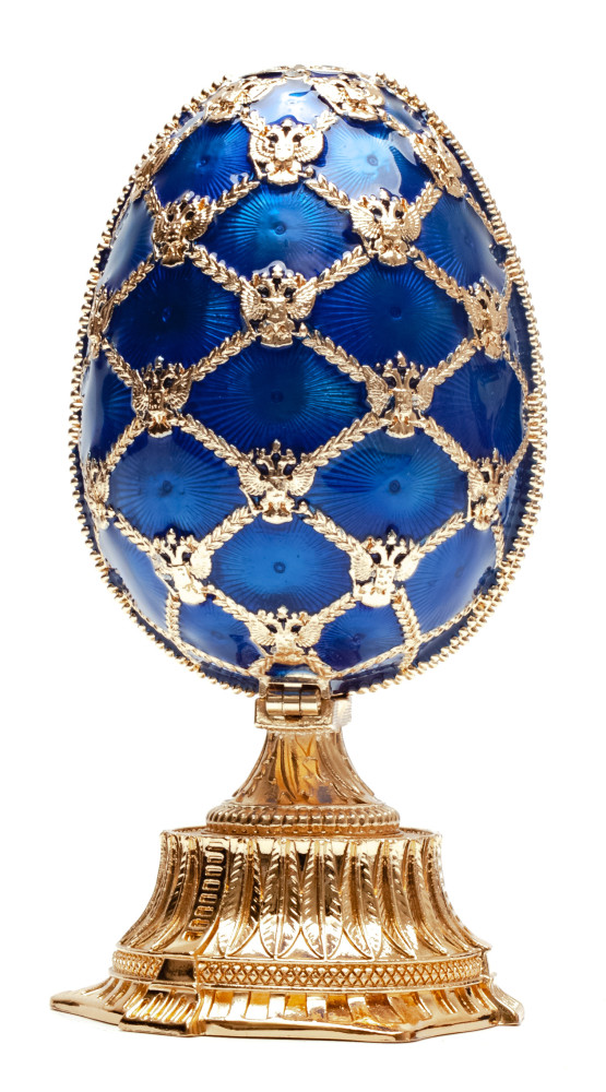 115 mm Blue Easter Egg with the Crown