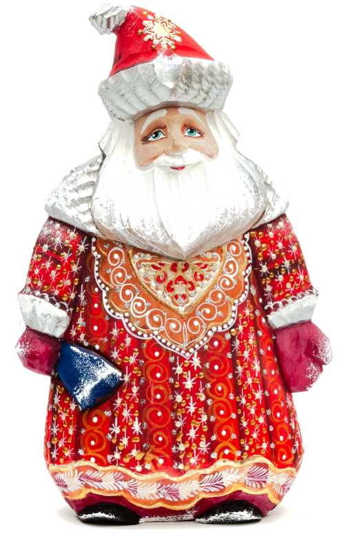 200 mm Santa Claus with a bag of gifts (by Igor Carved Wooden Figures Studio)