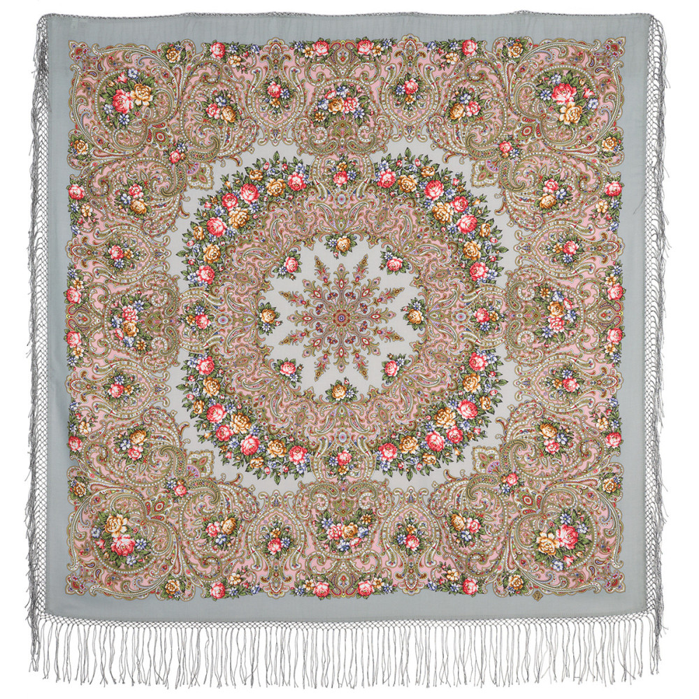 Shop Double-Thread Woolen Yarn Scarves with Knitted Silk Fringe 135x135 cm Платок «Жизель» online at Skazka.site | Eligible for fast shipping and free returns. Платок «Жизель»