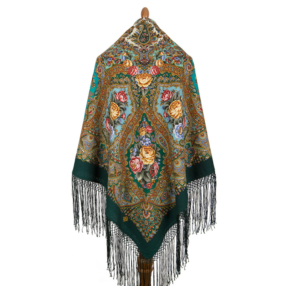 Shop Thick Woolen Fabric Shawls with Silk Fringe 148x148 cm Шаль «Свет мой, зеркальце» online at Skazka.site | Eligible for fast shipping and free returns. Шаль «Свет мой, зеркальце»