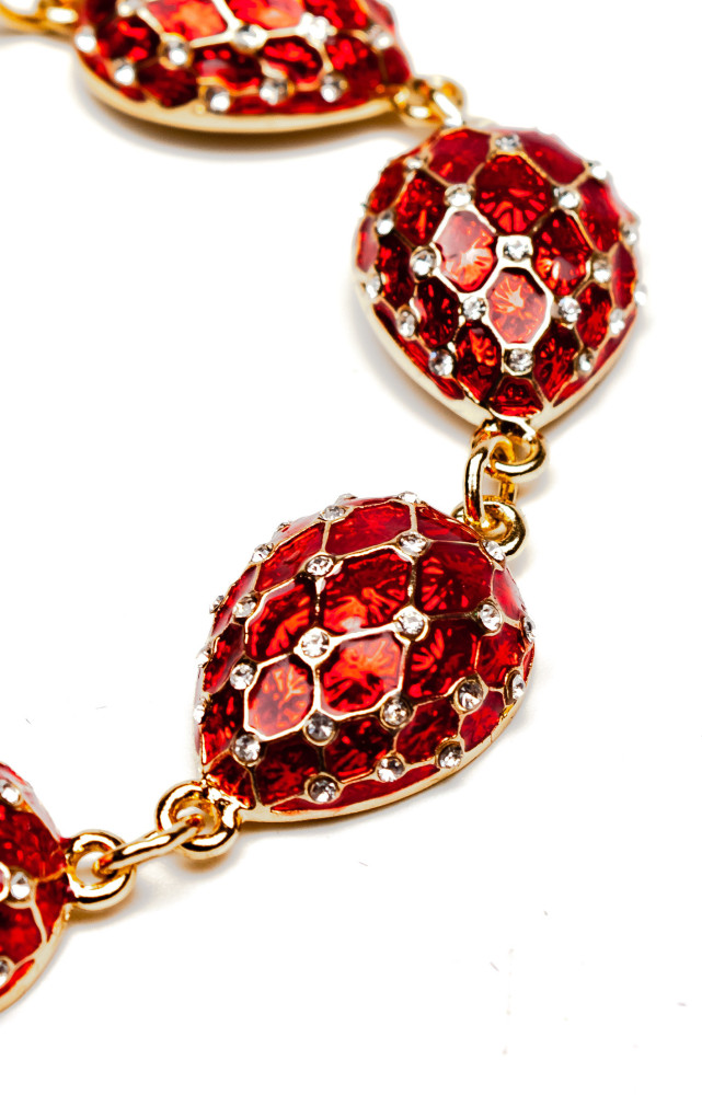 180 mm Drop with Mesh Red Bracelet (by AKM Gifts)