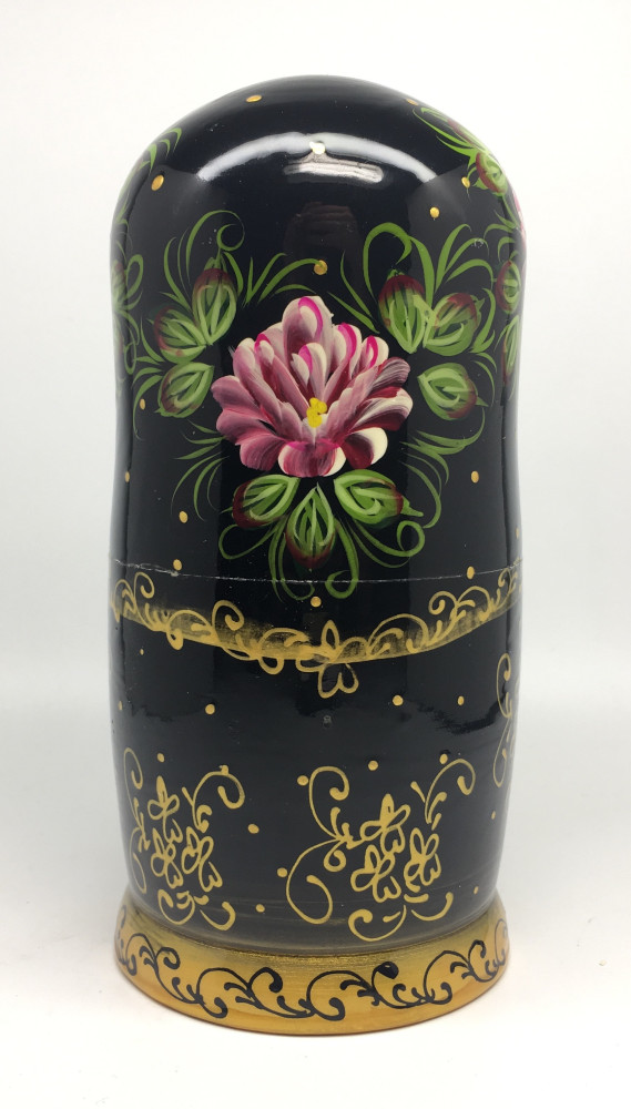 180 mm Summer Flowers hand painted Russian Matryoshka Doll 5pcs (by Summer Shine)