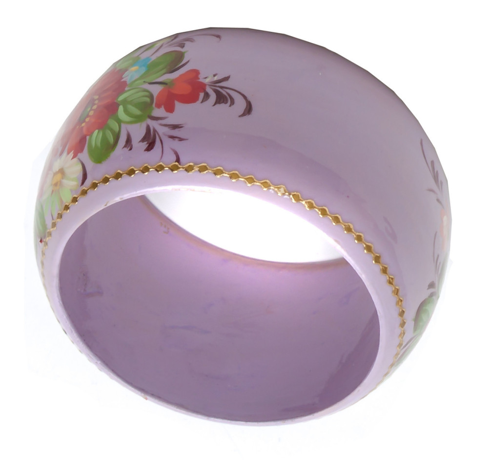 80x46 mm Zhostovo Hand Painted Bracelet (by Lada Workshop)