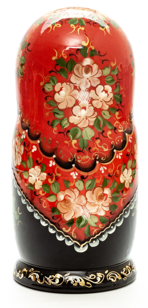 240 mm Moscow Kremlin hand painted on wooden Matryoshka doll 7 pcs (by A Studio)