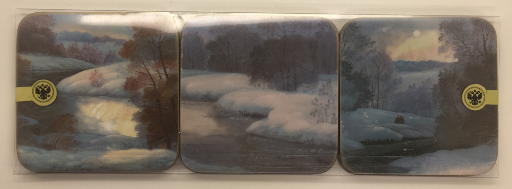 Coasters witn Russian Nature