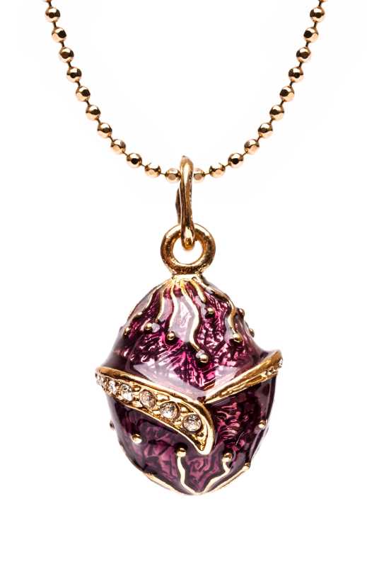 Meteorite Violet Egg Pendant