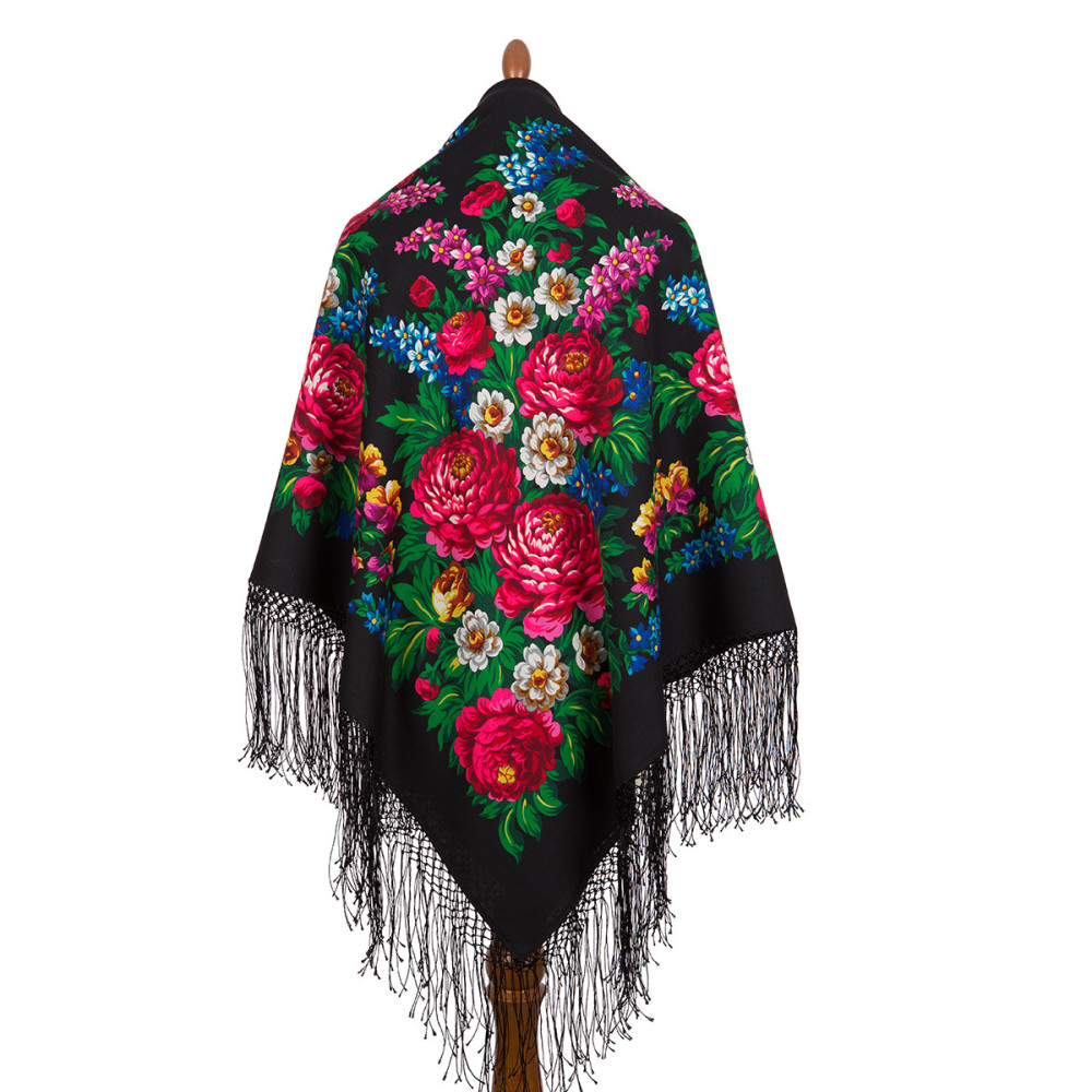 Shop Thick Woolen Fabric Shawls with Silk Fringe 148x148 cm Шаль «День Победы» online at Skazka.site | Eligible for fast shipping and free returns. Шаль «День Победы»