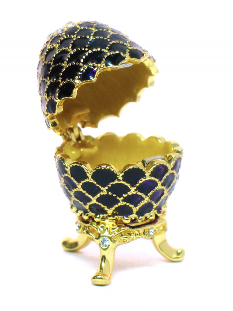 42 mm Violet Pine Cone Easter Egg