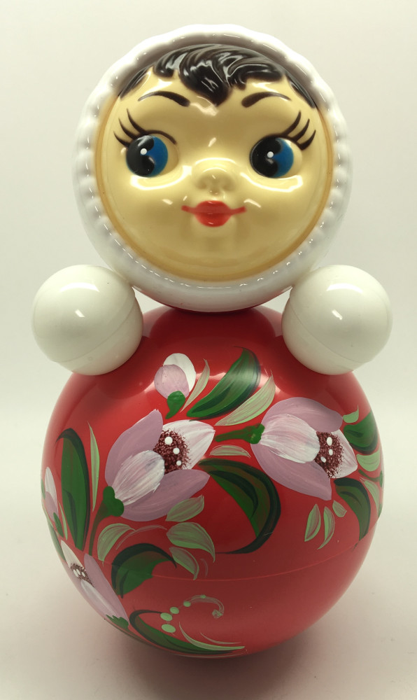 Russian Doll with handpainted ornaments Roly-poly Toy