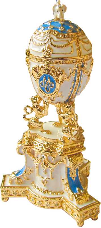 140 mm White Royal Danish Easter Egg