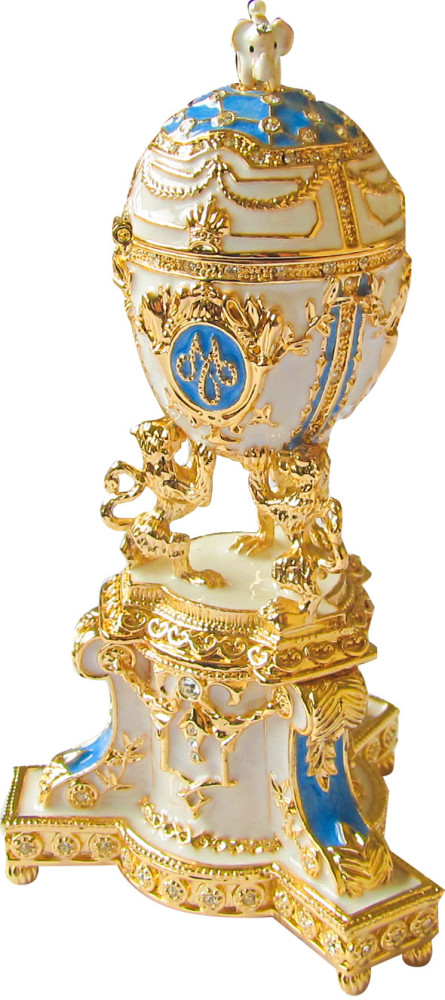 140 mm White Royal Danish Easter Egg
