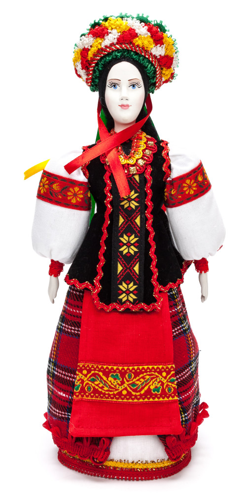 Ukrainian Girl hand made Porcelain Doll11 Inches (by Le Russe)