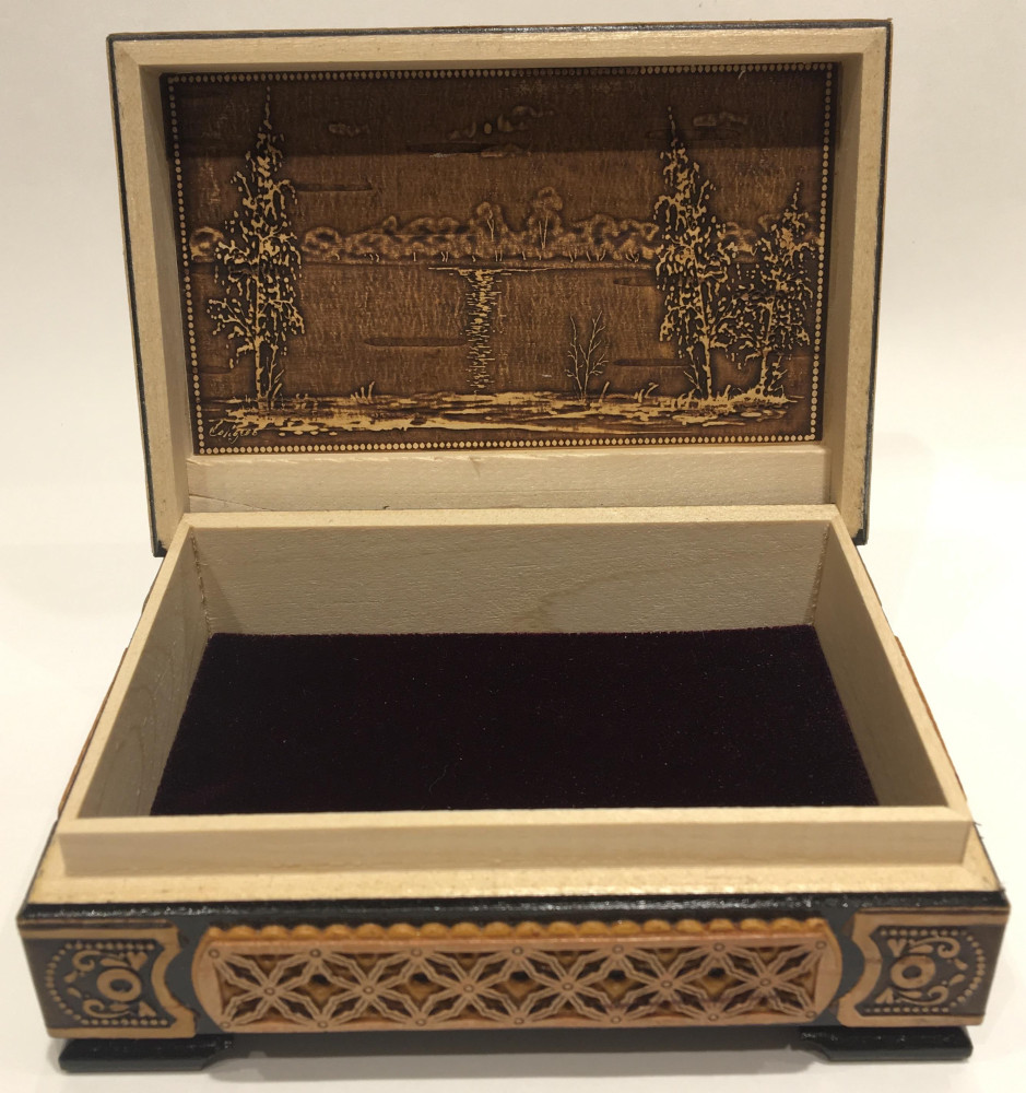 Birch Bark Hand-made Jewellery Box