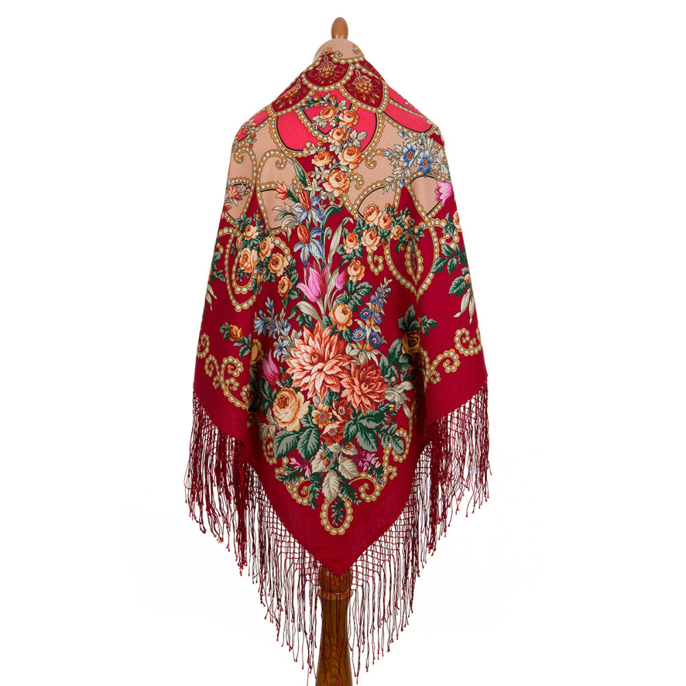 Shop Thick Woolen Fabric Shawls with Silk Fringe 148x148 cm Шаль «Цыганка Аза» online at Skazka.site | Eligible for fast shipping and free returns. Шаль «Цыганка Аза»