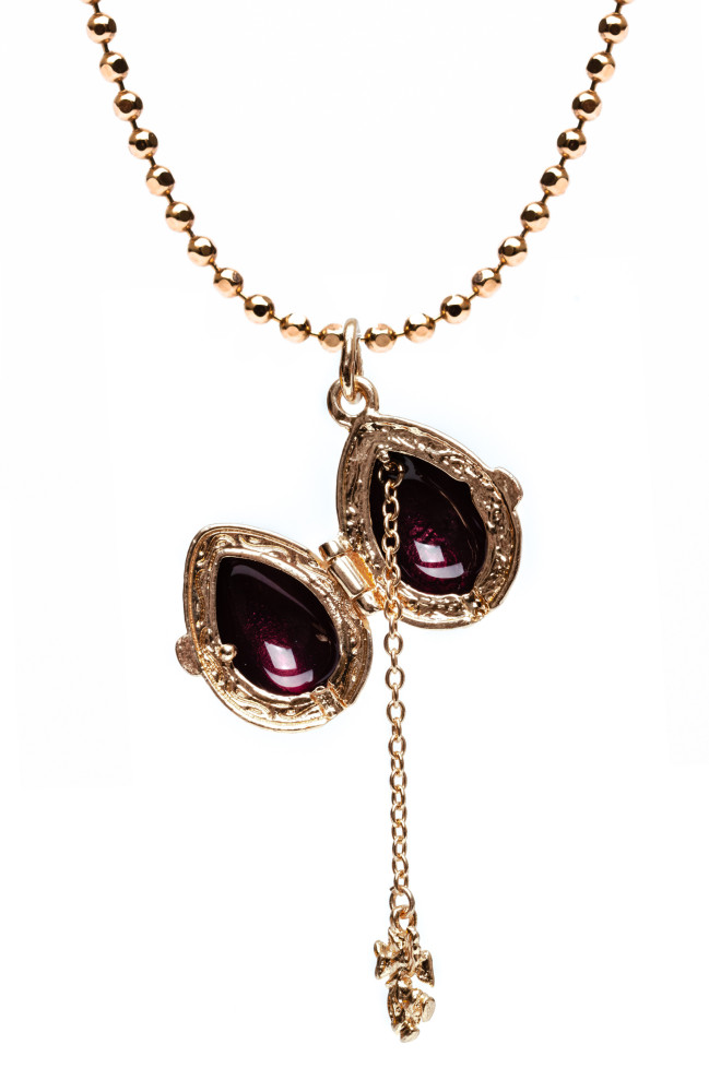 Angel Opening Violet Egg Pendant