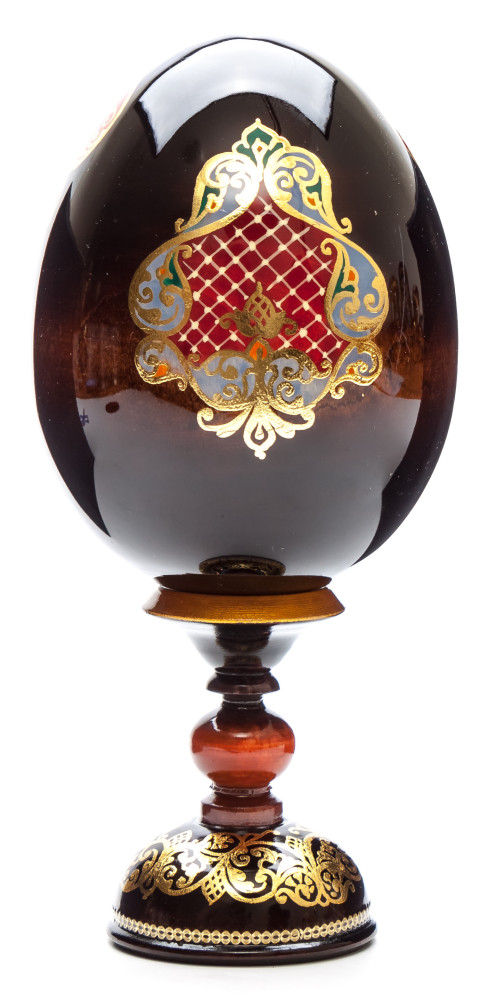 180 mm Unfading Flower Godmother hand painted on wooden egg (by Hamlet Crafts)