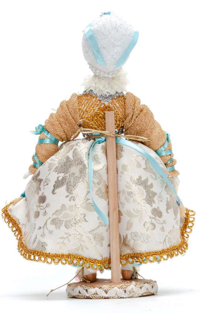 Young Lady Porcelain Doll on a Stand - 11 Inches