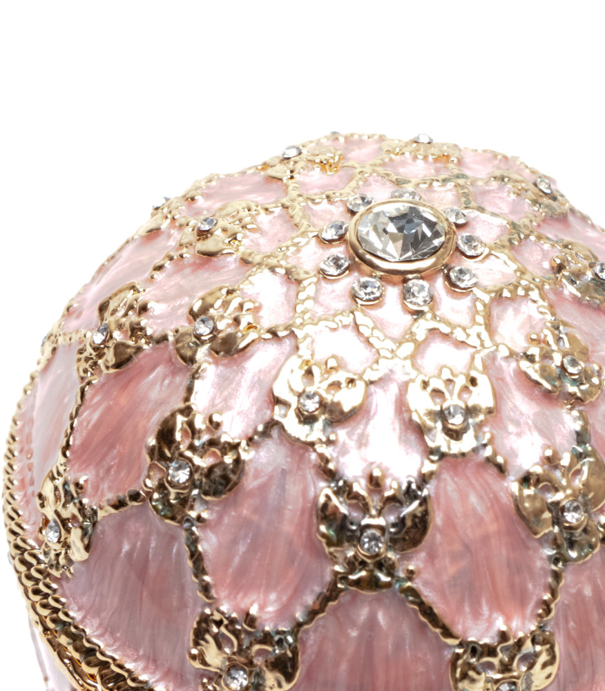 80 mm Clock and Pink Imperial Coronation Music Easter Egg