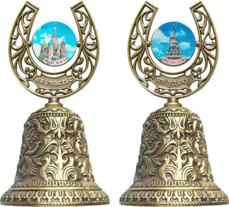 100 mm Snt Basil Cathedral Horseshoe Metal Bell (by AKM)