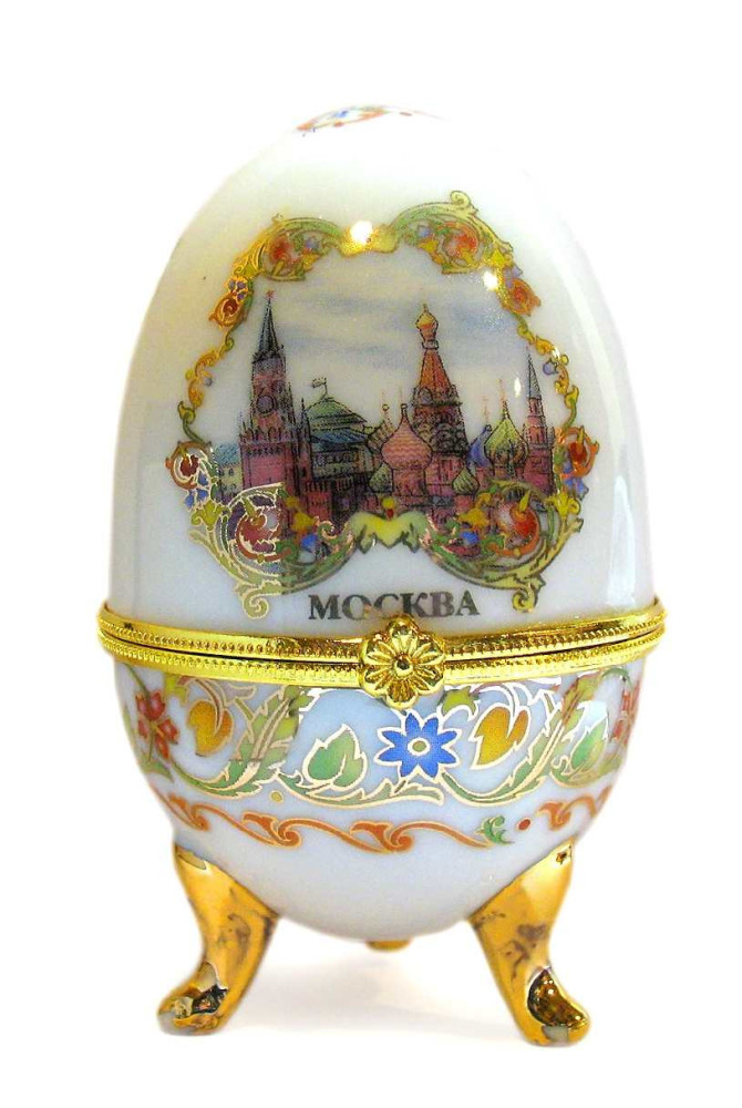 Яйцо-шкатулка "Москва", высота 10 см