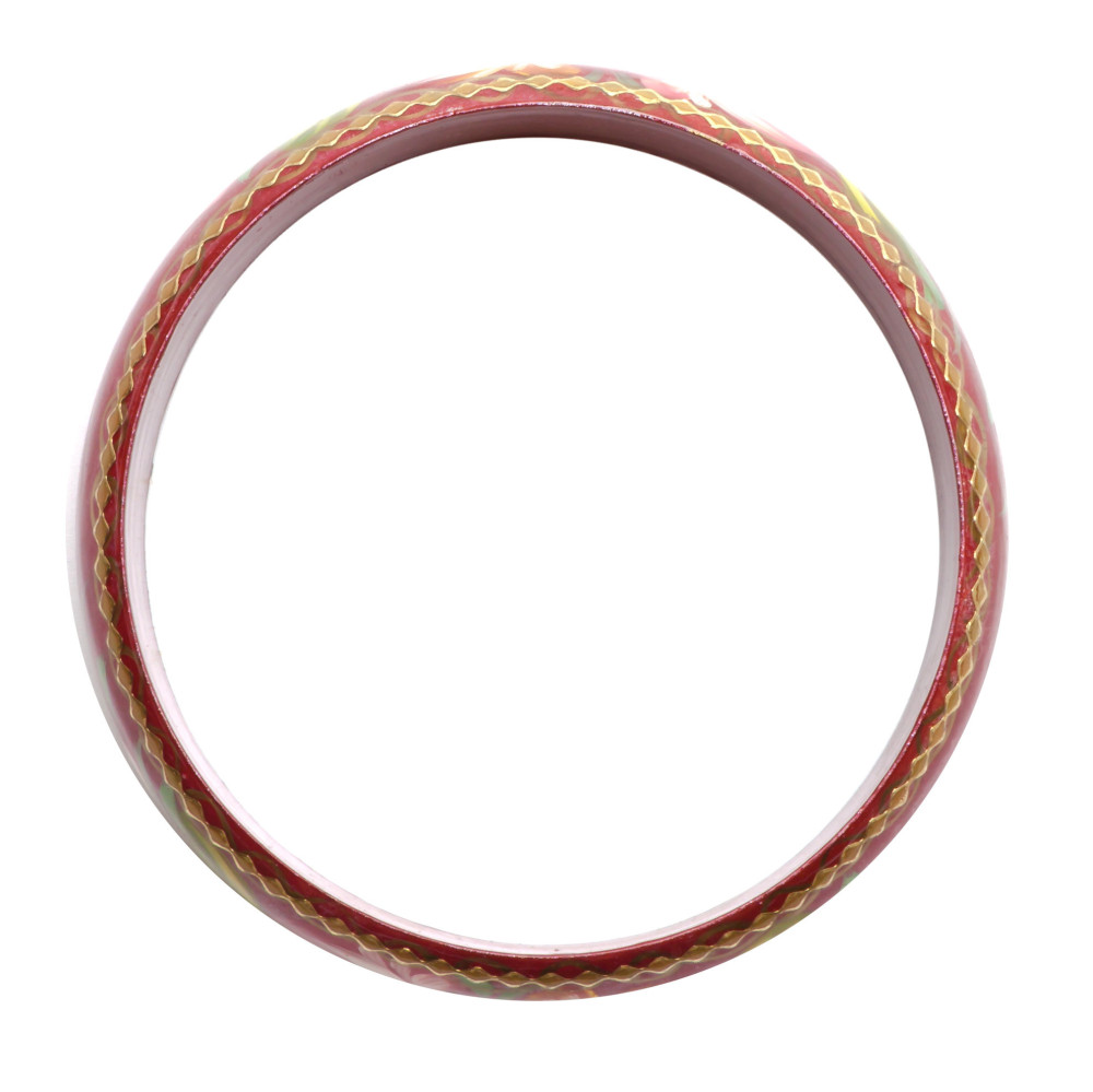 80x20 mm Zhostovo Hand Painted Bracelet (by Lada Workshop)